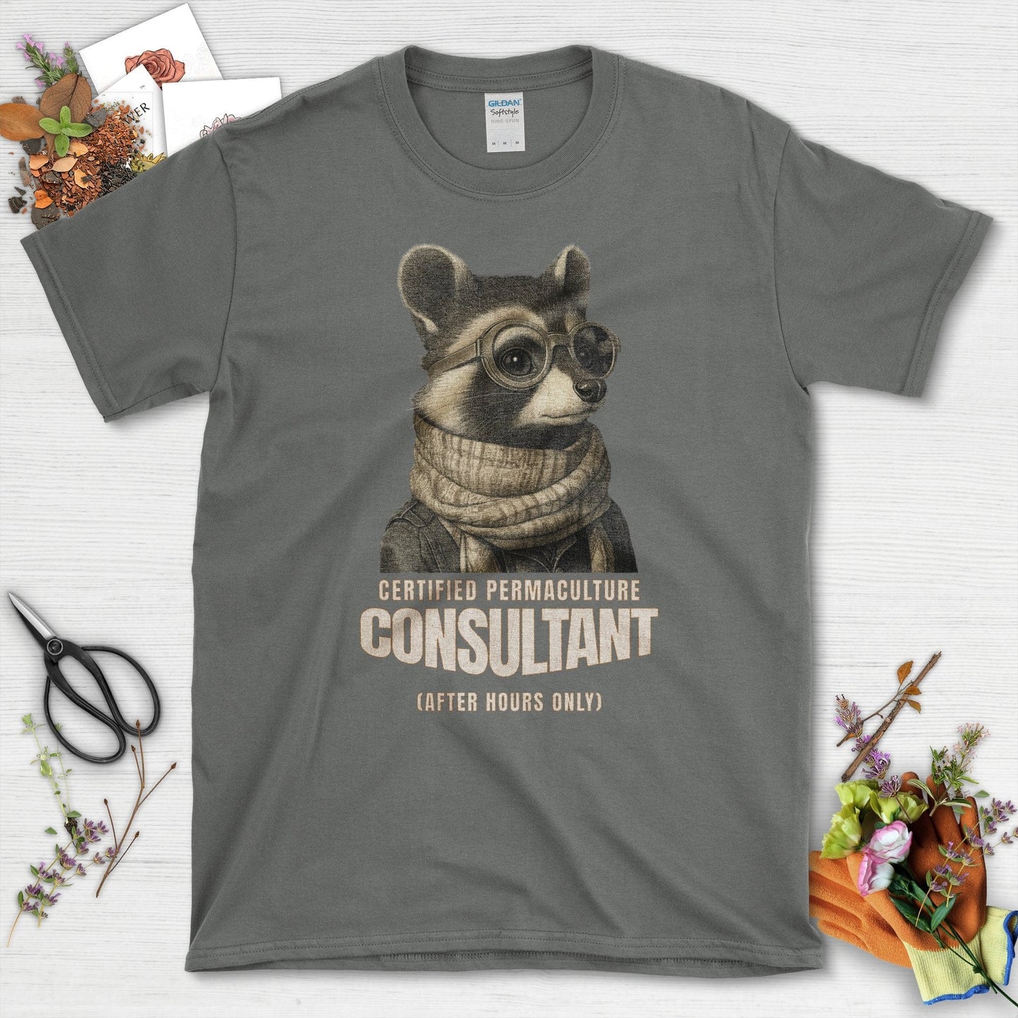 Certified Permaculture Consultant T-Shirt Charcoal / S T-Shirt