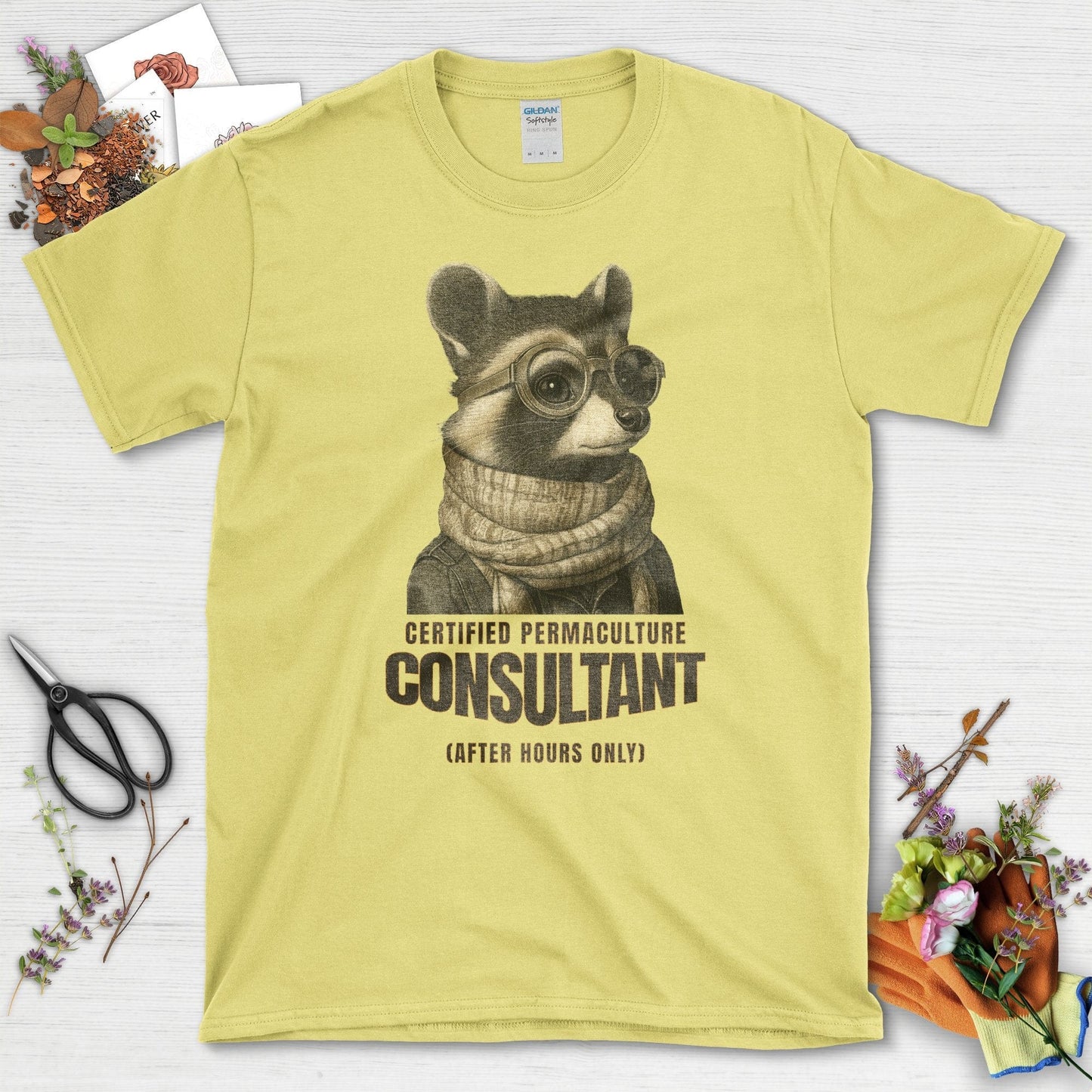 Certified Permaculture Consultant T-Shirt Cornsilk / S T-Shirt