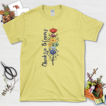 Chakra Blooms T-Shirt Cornsilk / S T-Shirt
