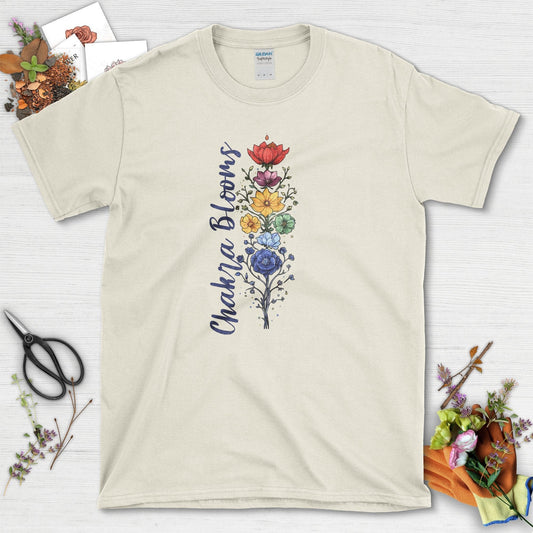 Chakra Blooms T-Shirt Natural / S T-Shirt