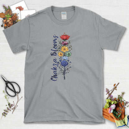 Chakra Blooms T-Shirt Sport Grey / S T-Shirt