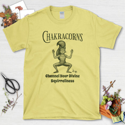 Chakracorns Divine Squirreliness T-Shirt Cornsilk / S Physical Item