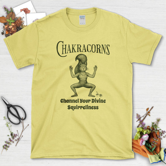 Chakracorns Divine Squirreliness T-Shirt Cornsilk / S Physical Item