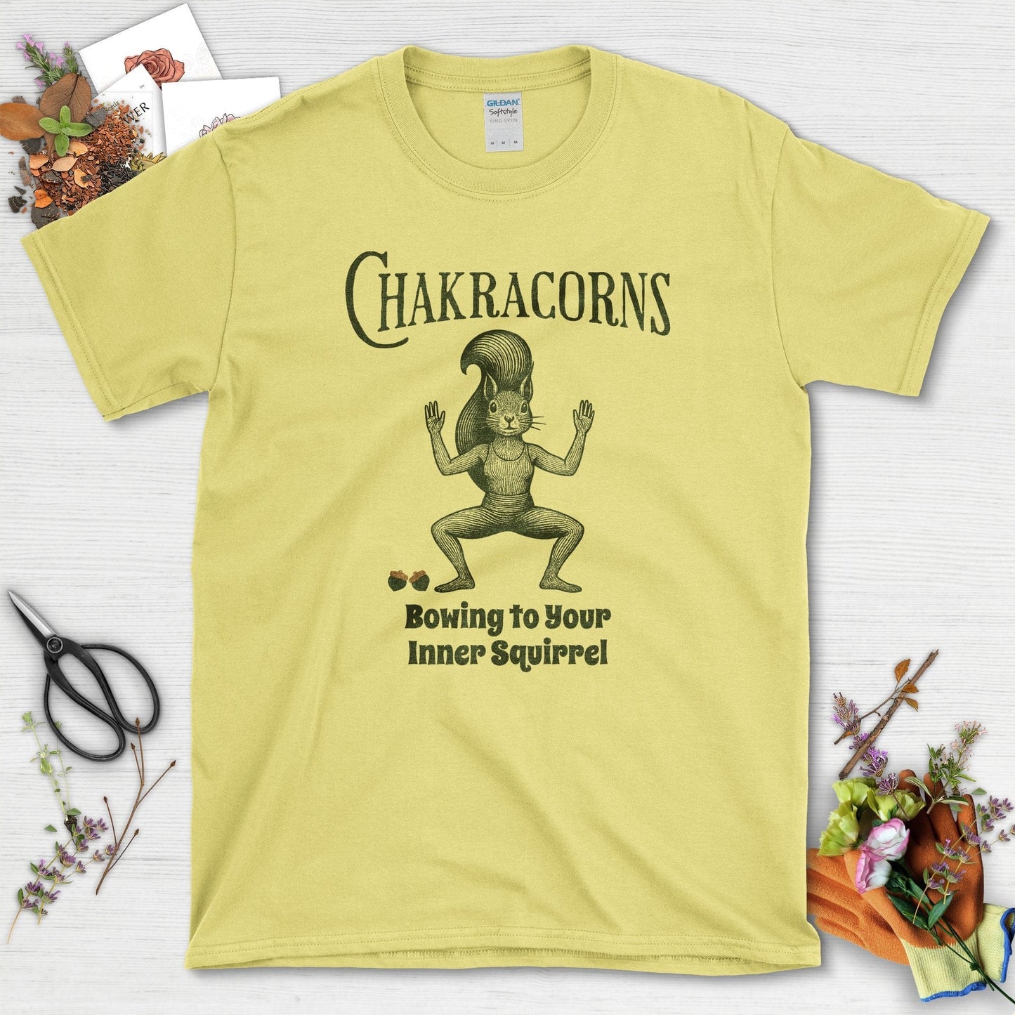 Chakracorns Your Inner Squirrel T-Shirt Cornsilk / S Physical Item
