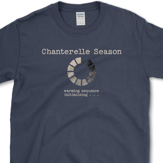 Chanterelle Season T-Shirt Essential Tees / S / Navy Physical Item