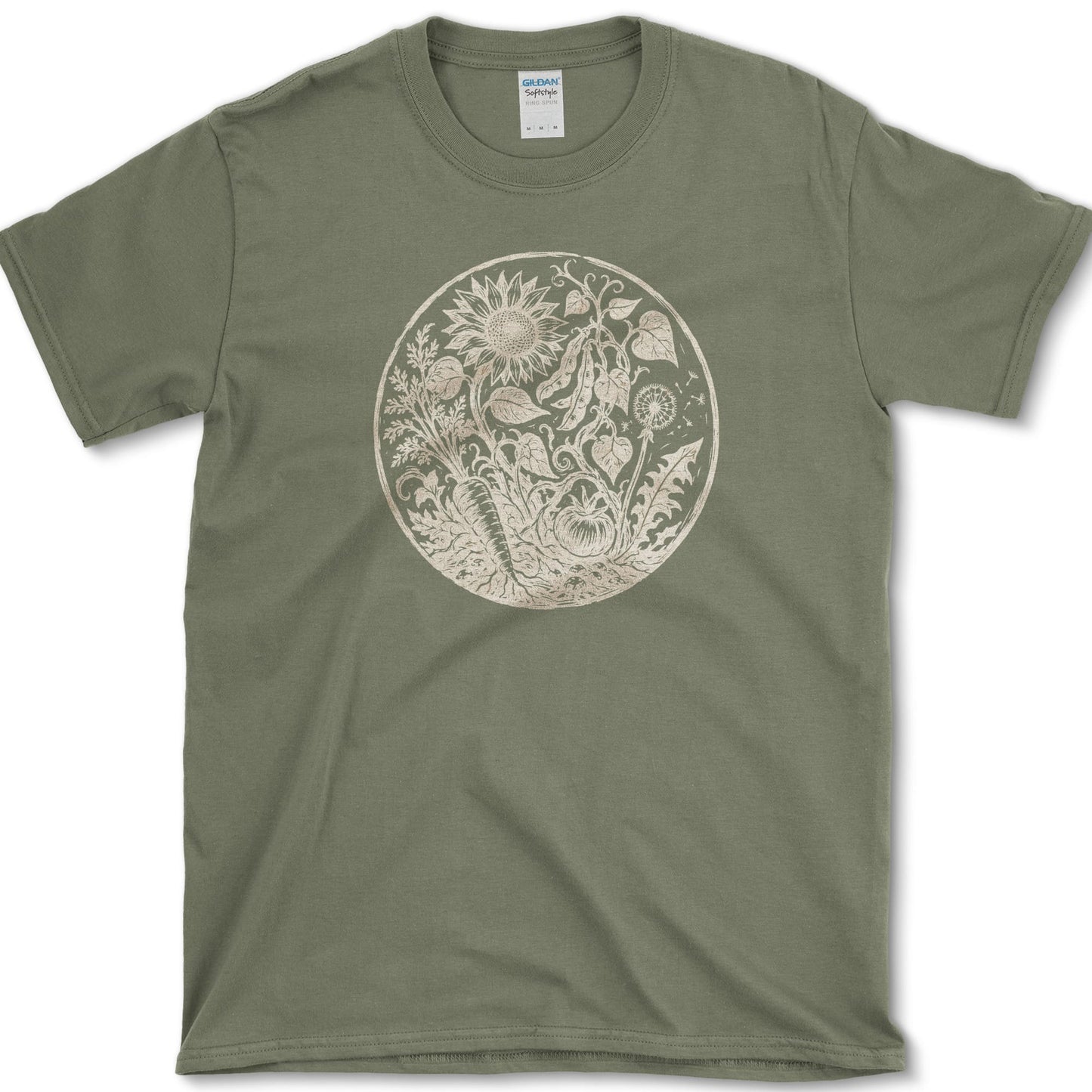Chaos Gardener T-Shirt S / Military Green Essential Tees