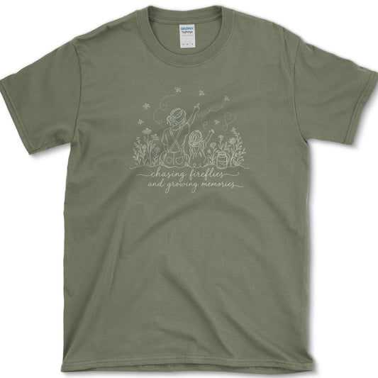 Chasing Fireflies T-Shirt Military Green / S Essential Tees