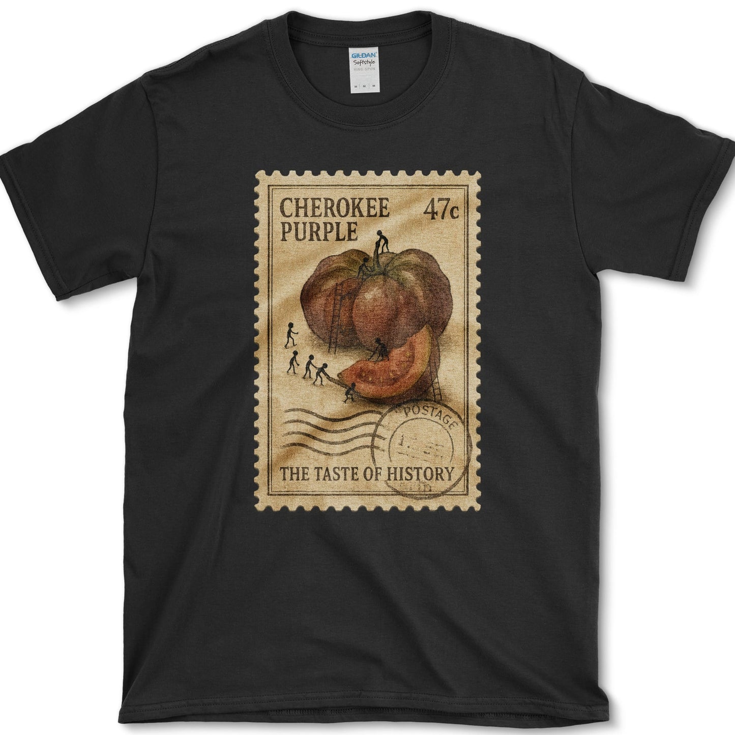 Cherokee Purple Taste History T-Shirt Black / S Essential Tees