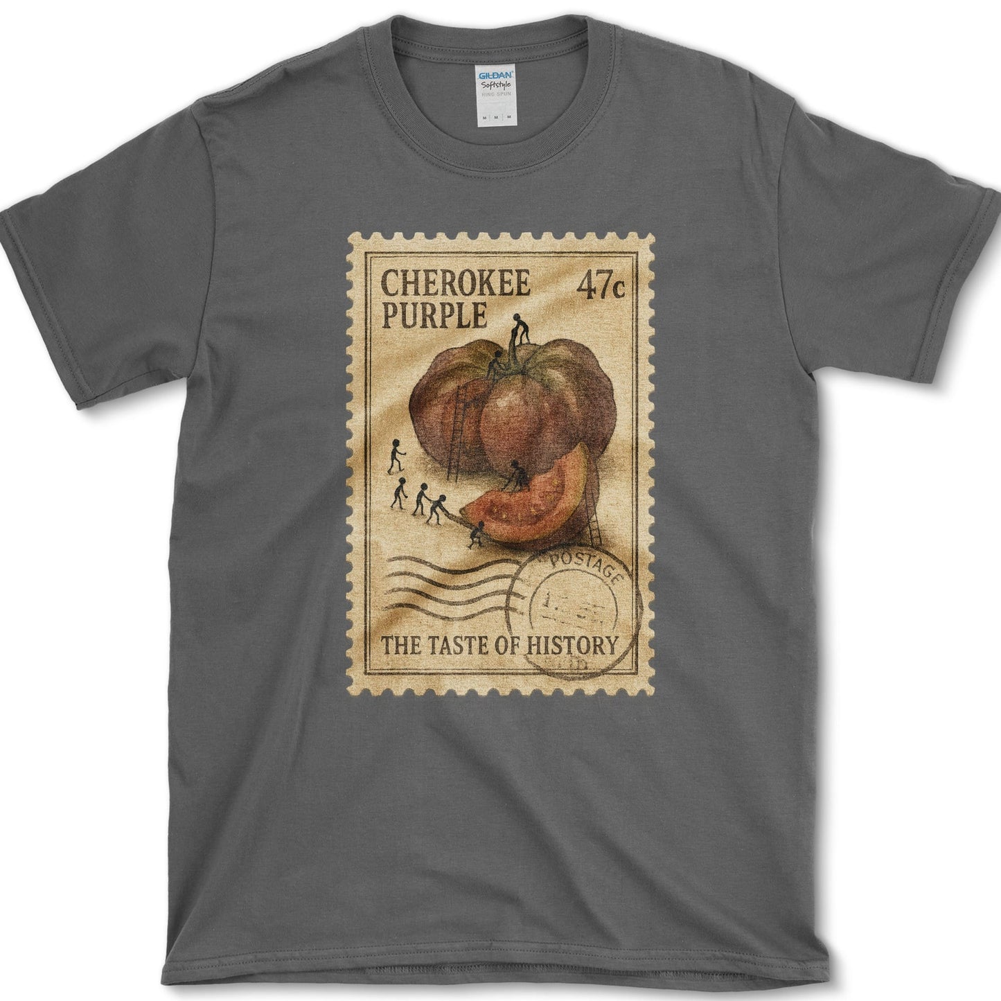 Cherokee Purple Taste History T-Shirt Dark Heather / S Essential Tees