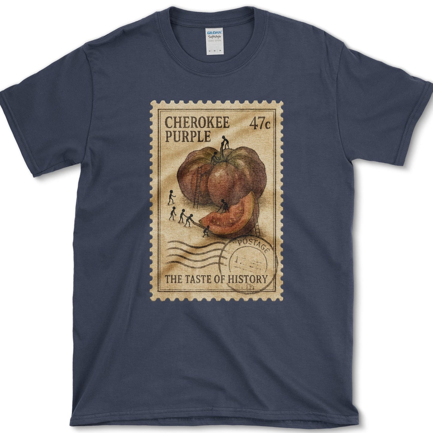 Cherokee Purple Taste History T-Shirt Navy / S Essential Tees