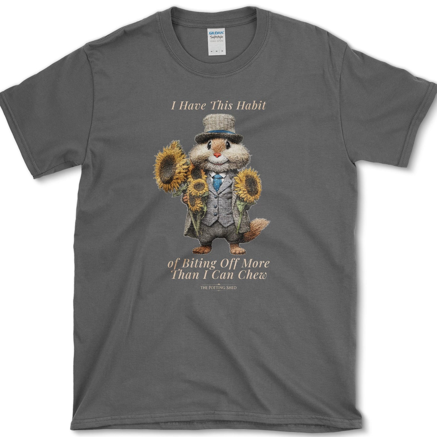 Chester Cheekful T-Shirt Dark Heather / S Essential Tees