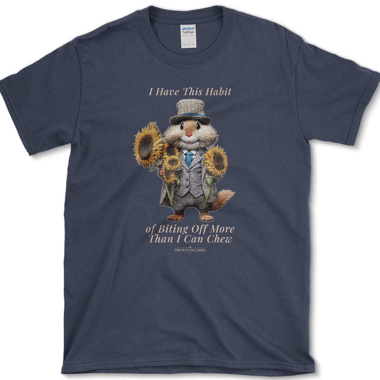 Chester Cheekful T-Shirt Navy / S Essential Tees