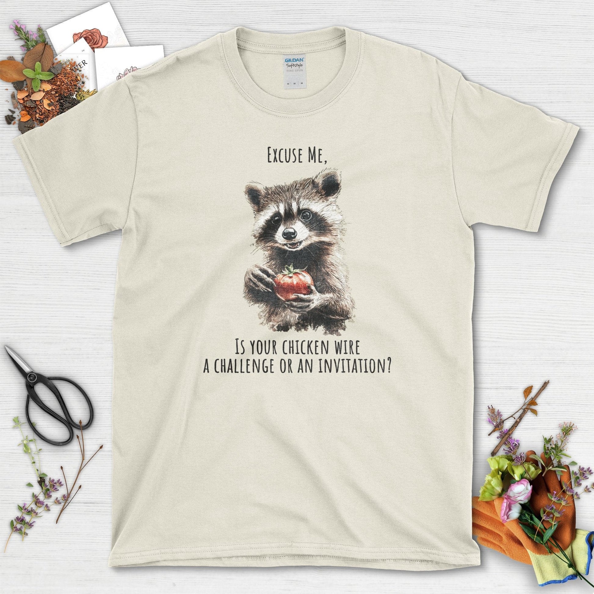 Chicken Wire Challenge or Invitation T-Shirt Natural / S T-Shirt
