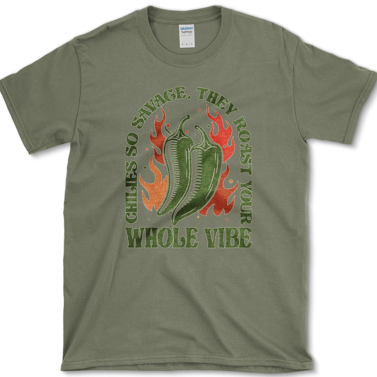 Chiles So Savage T-Shirt Military Green / S Essential Tees