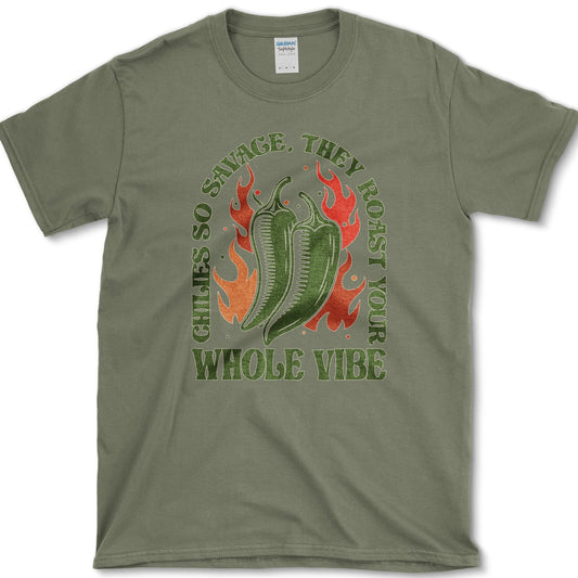 Chiles So Savage T-Shirt Military Green / S Essential Tees