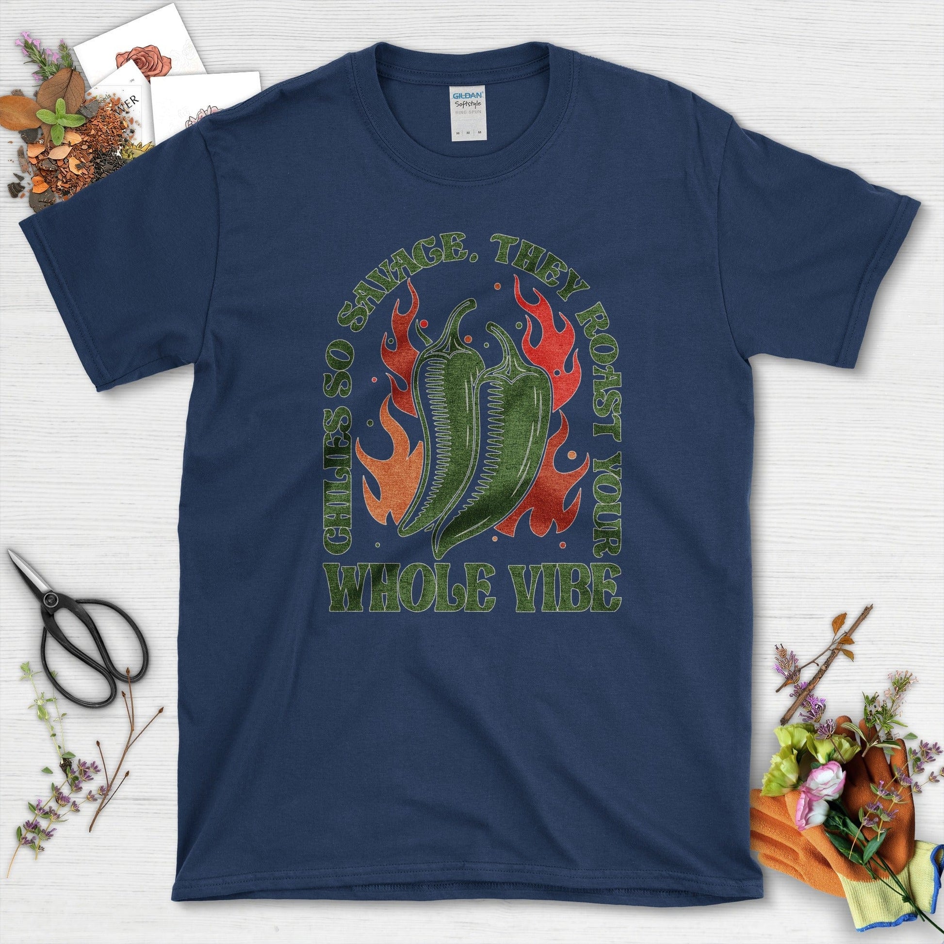 Chiles So Savage T-Shirt Navy / M Physical Item
