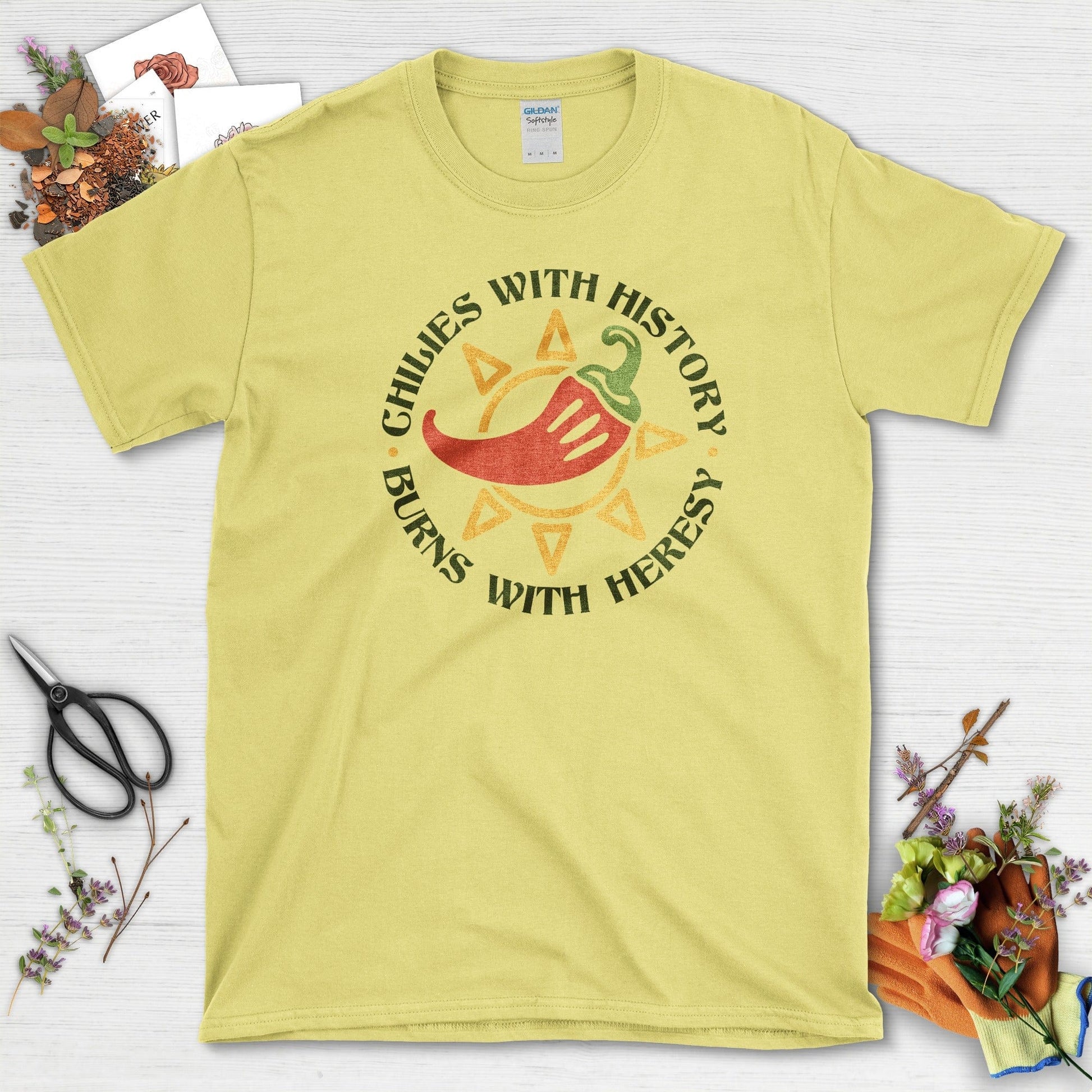 Chili With History T-Shirt Cornsilk / M Physical Item