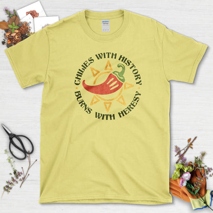 Chili With History T-Shirt Cornsilk / M Physical Item