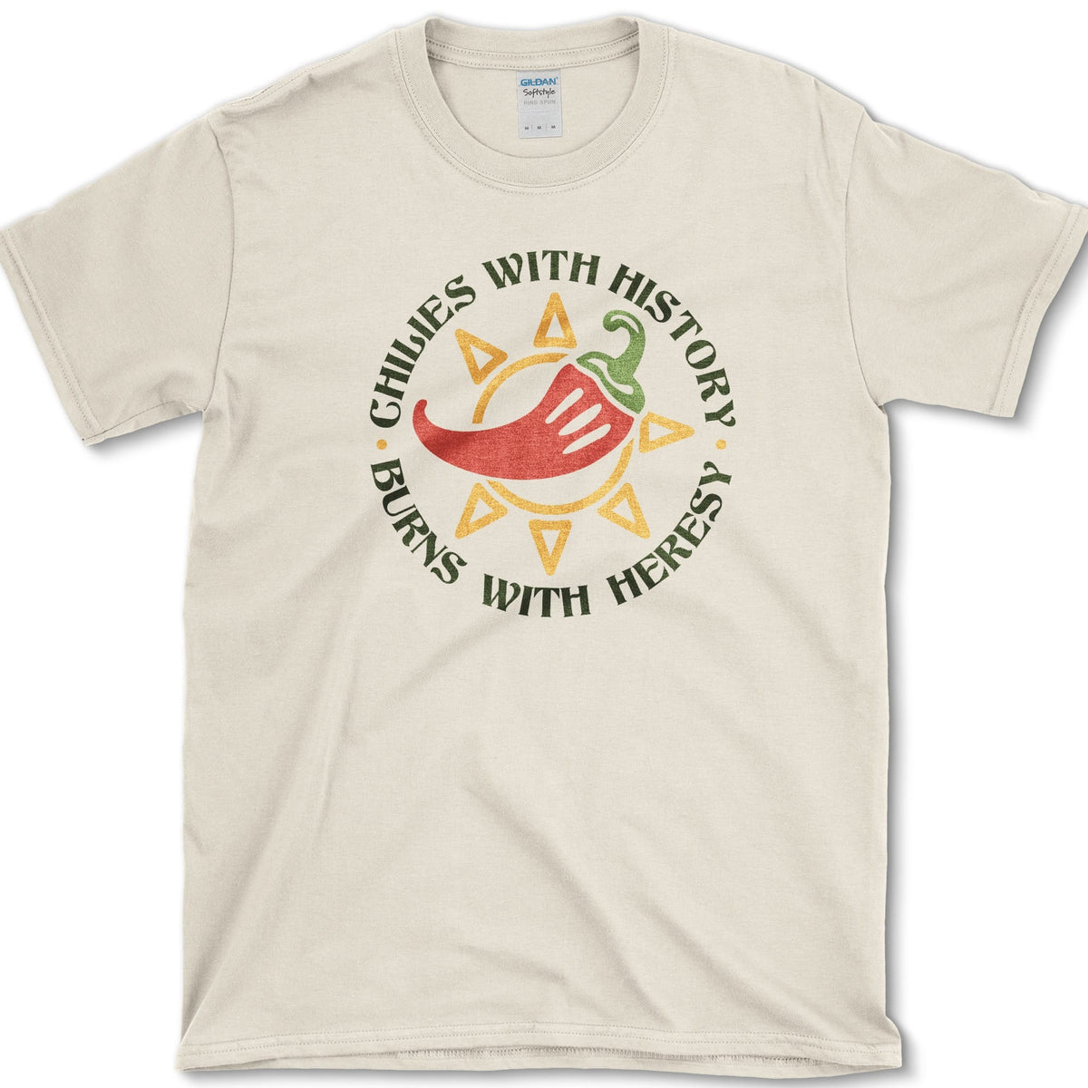 Chili With History T-Shirt Natural / S Essential Tees
