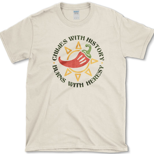 Chili With History T-Shirt Natural / S Essential Tees