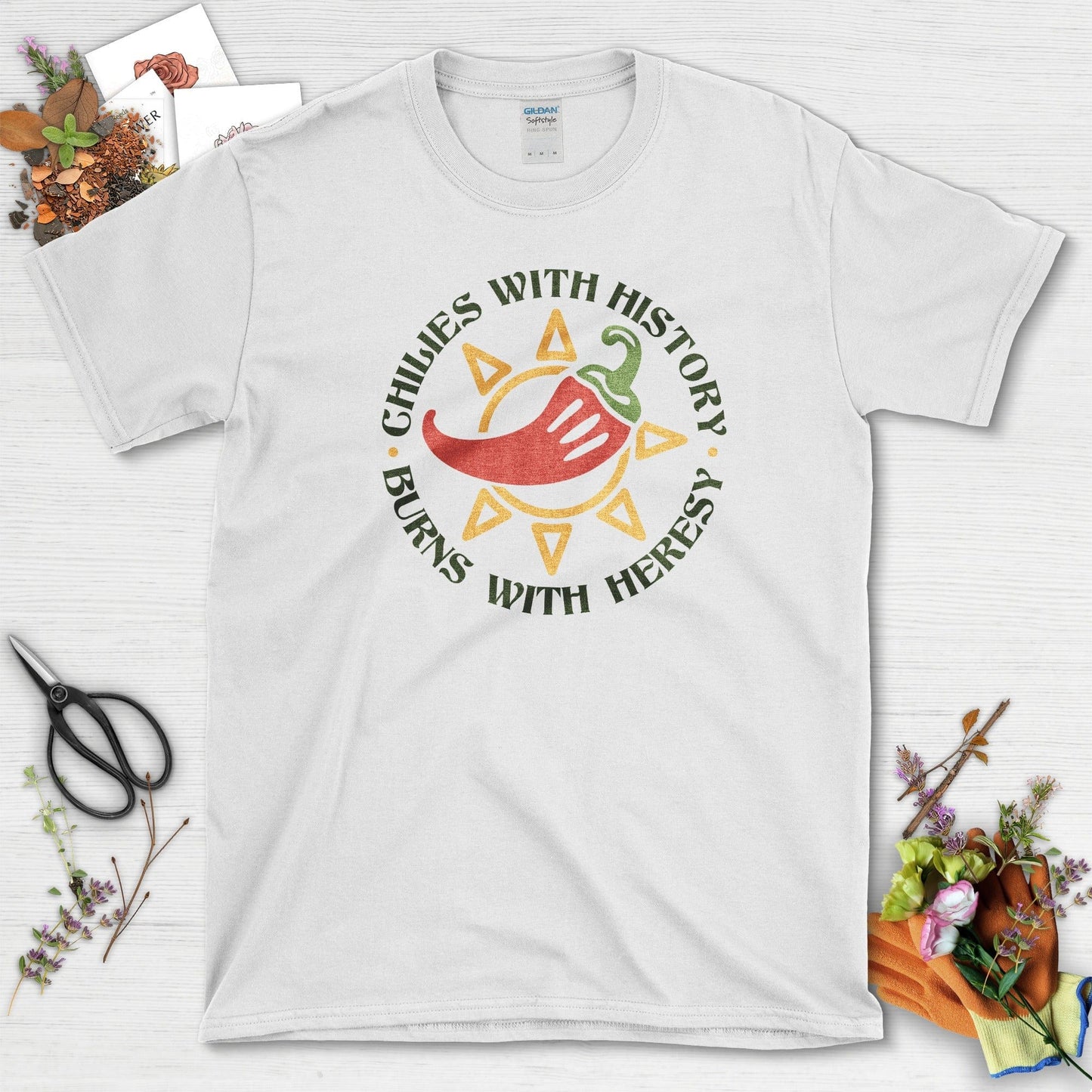Chili With History T-Shirt White / M Physical Item