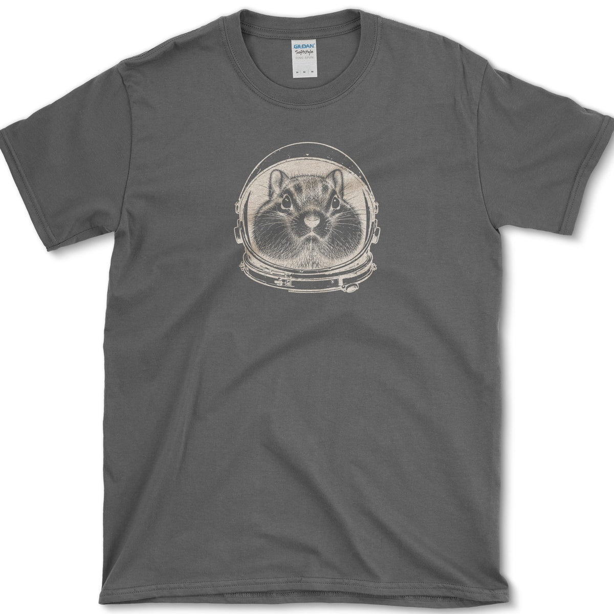 Chipmunk Astronaut T-Shirt Dark Heather / S Essential Tees