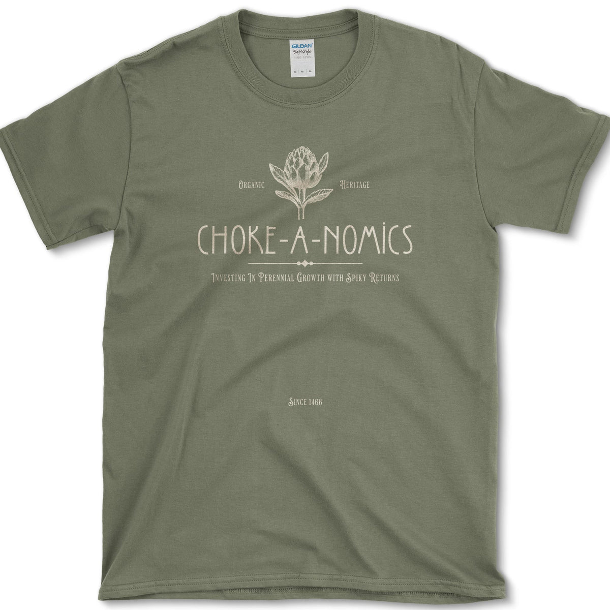 Choke-A-Nomics T-Shirt Military Green / S Essential Tees