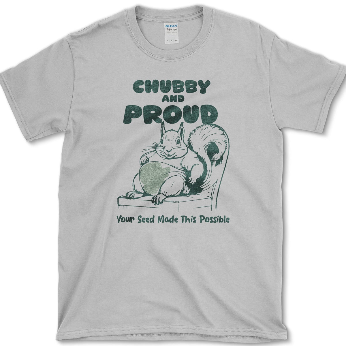 Chubby Proud Squirrel T-Shirt Sport Grey / S Essential Tees