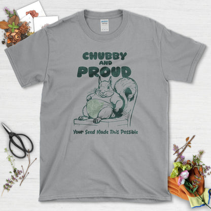 Chubby Proud Squirrel T-Shirt Sport Grey / S T-Shirt