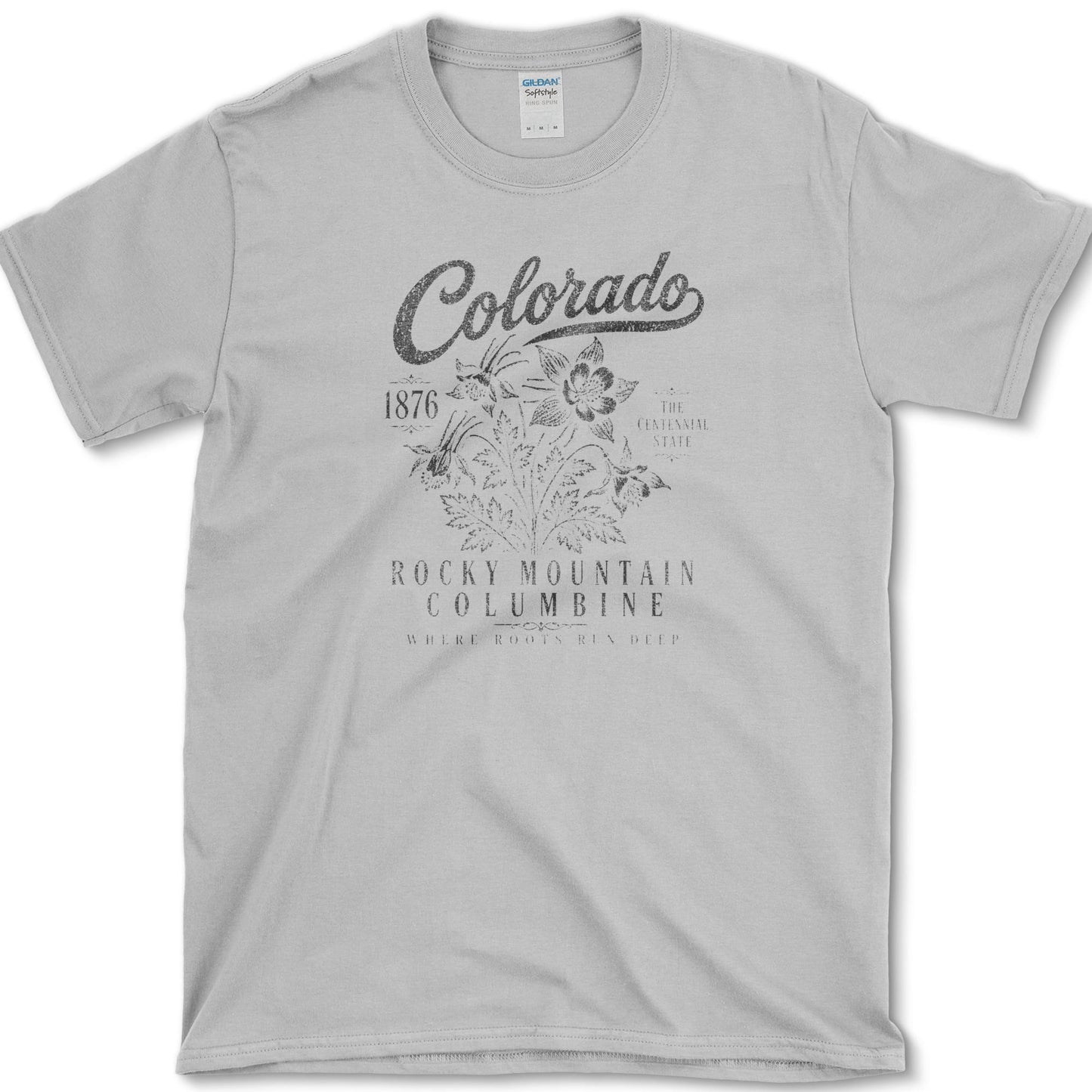 Colorado Columbine T-Shirt S / Sport Grey Essential Tees