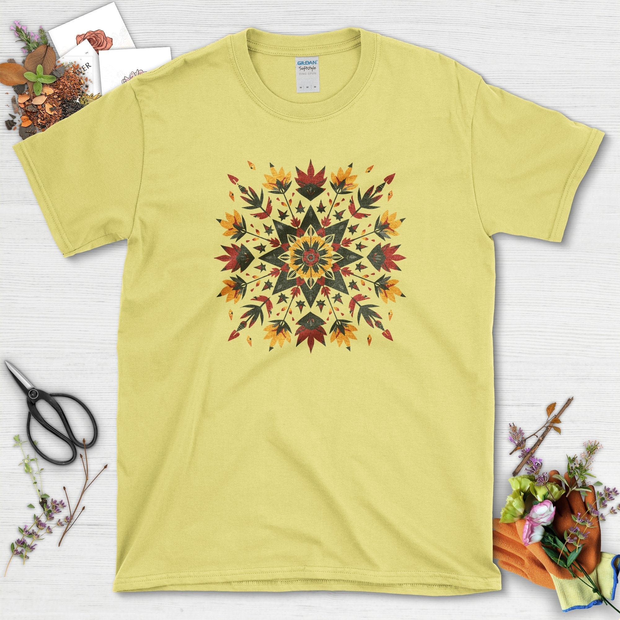 Colorful Floral Pattern T-Shirt – Inspired Garden Life