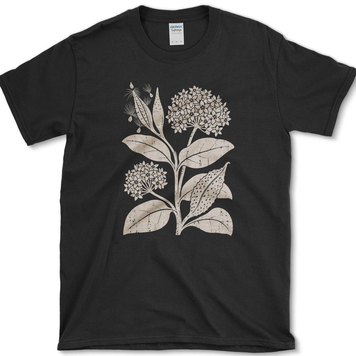 Common Milkweed T-Shirt S / Black Essential Tees