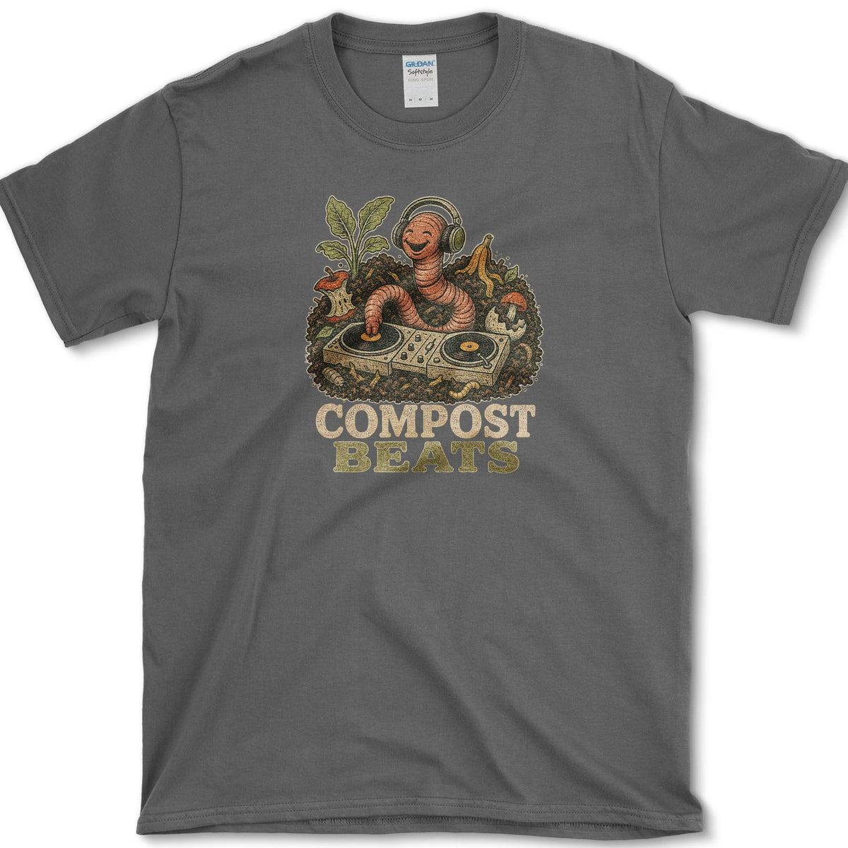 Compost Beats T-Shirt S / Dark Heather Essential Tees