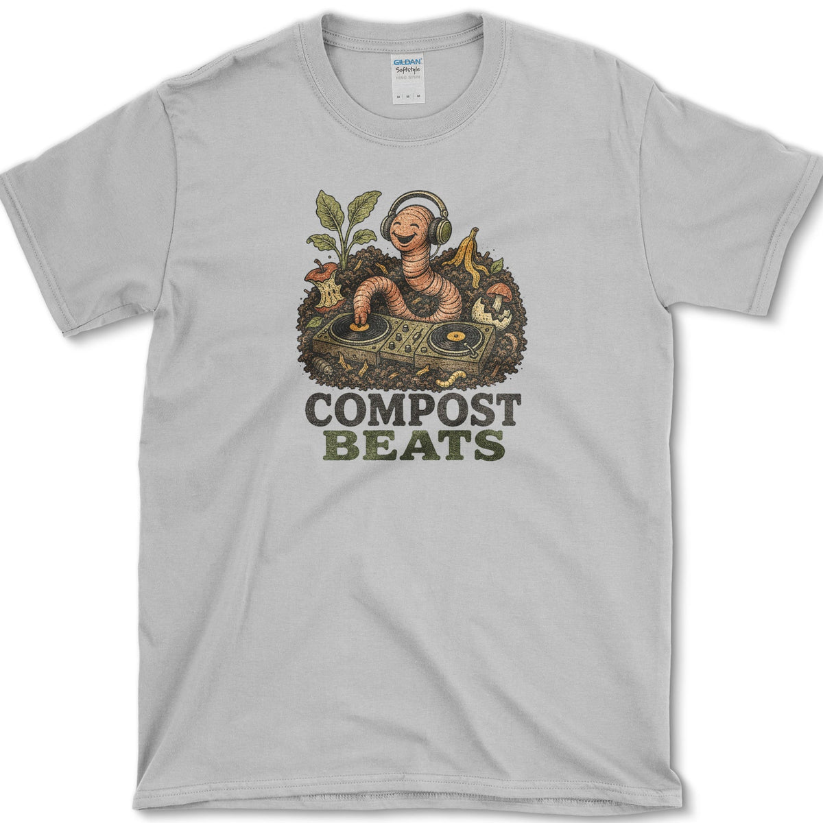 Compost Beats T-Shirt S / Sport Grey Essential Tees