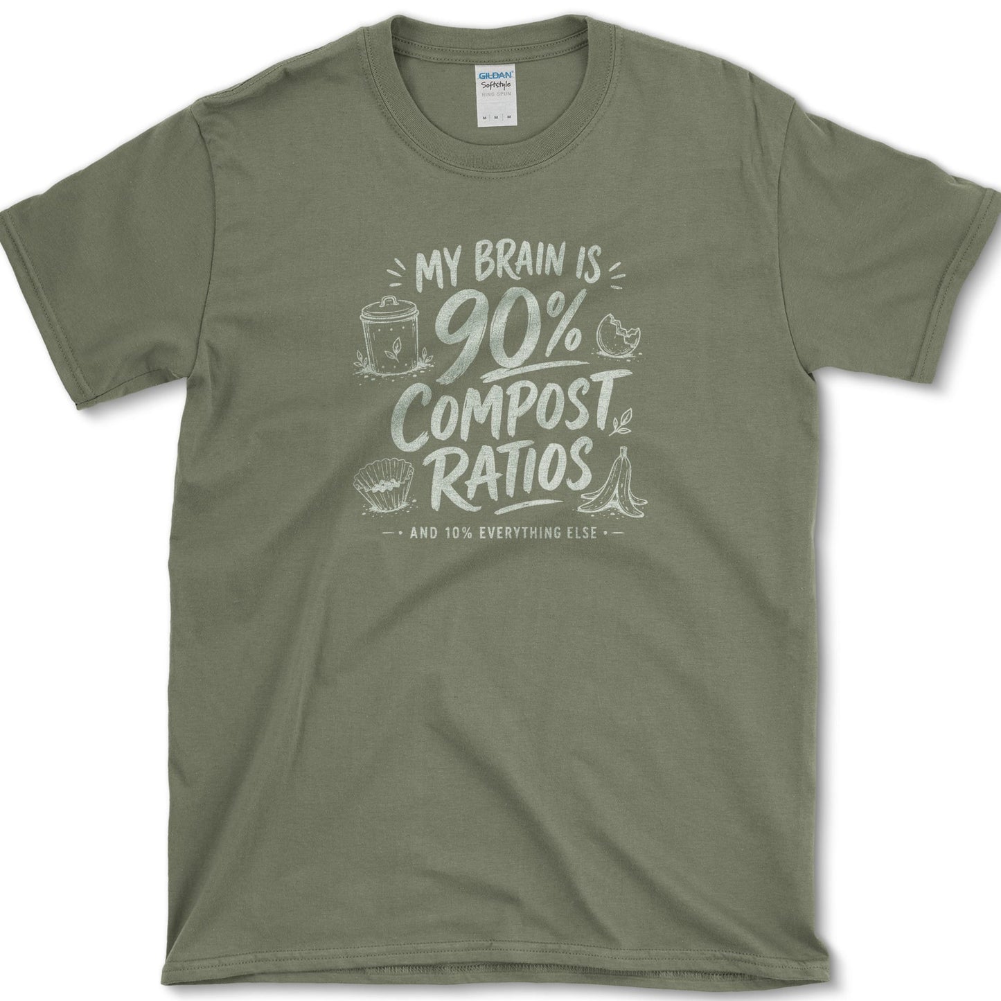 Compost Ratios T-Shirt Military Green / S Essential Tees