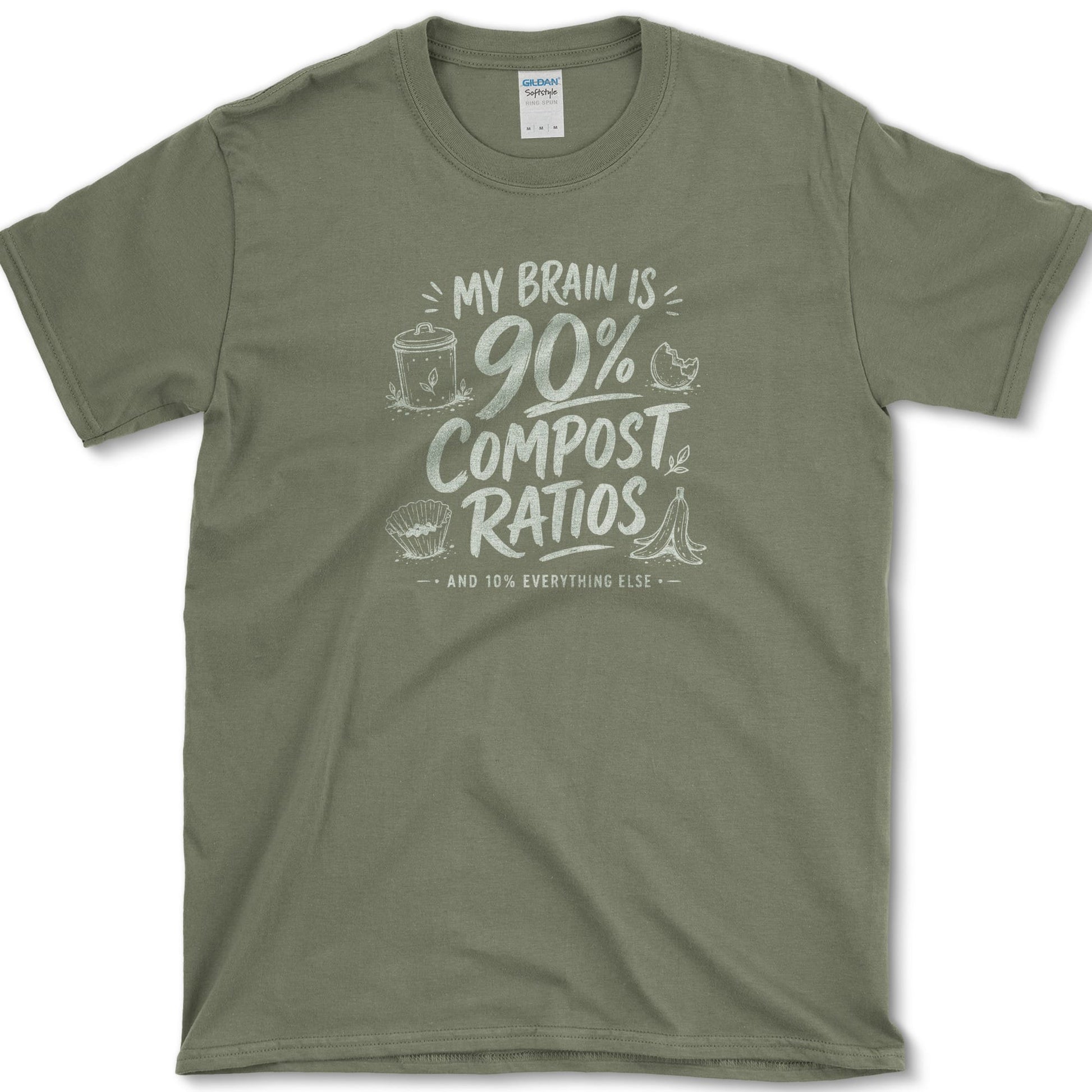Compost Ratios T-Shirt Military Green / S Essential Tees