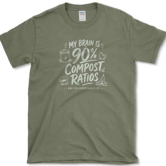 Compost Ratios T-Shirt Military Green / S Essential Tees