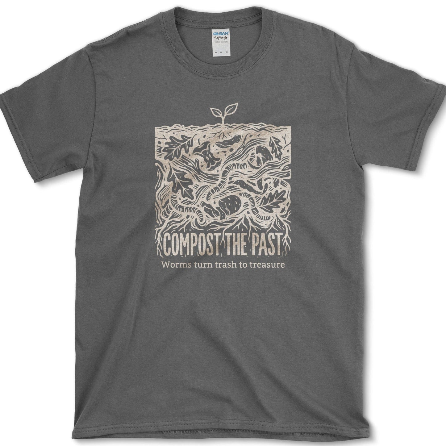 Compost The Past T-Shirt Essential Tees / S / Dark Heather Physical Item