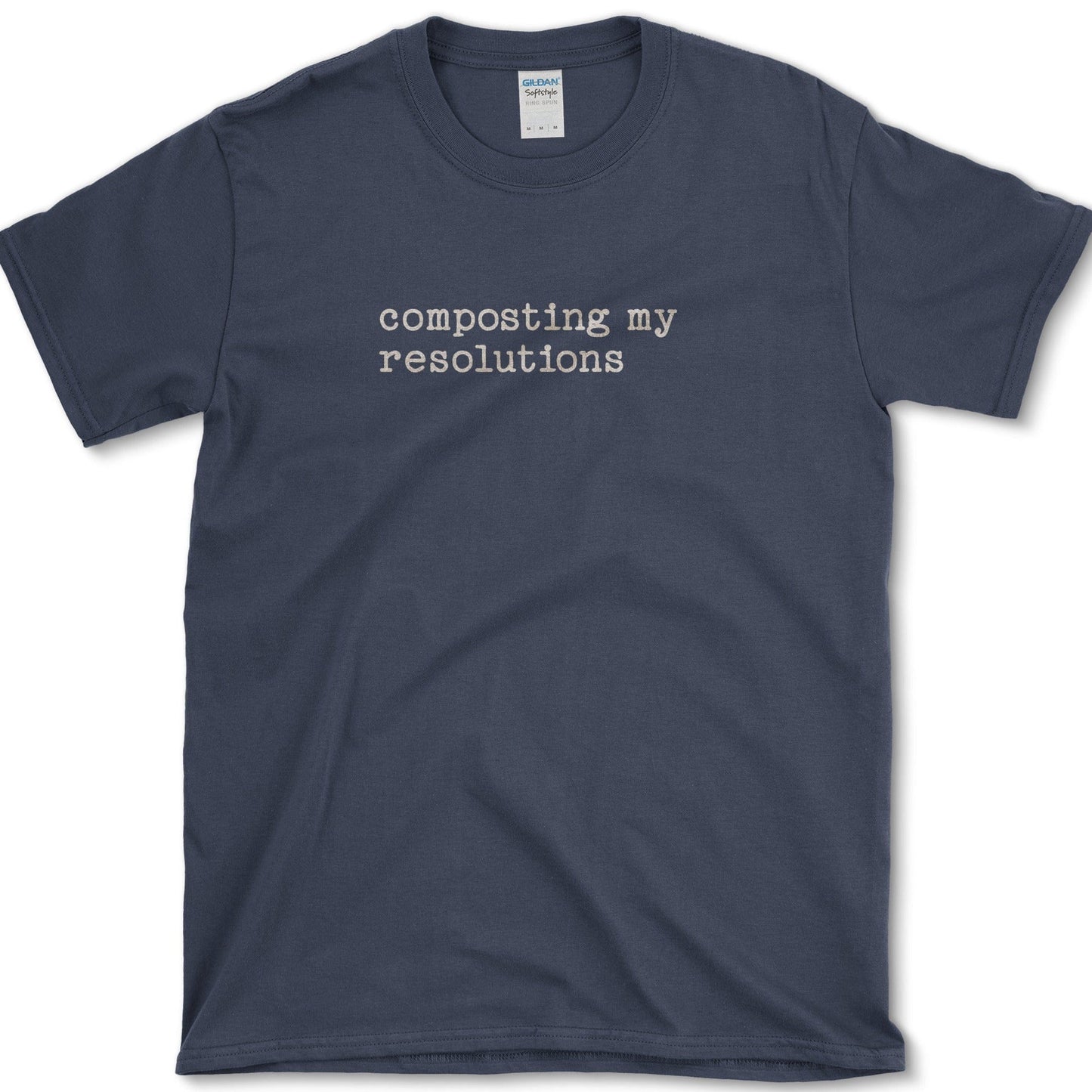Composting Resolutions T-Shirt Navy / S Physical Item
