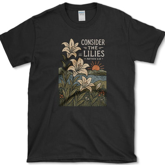 Consider Lilies T-Shirt Black / S Essential Tees