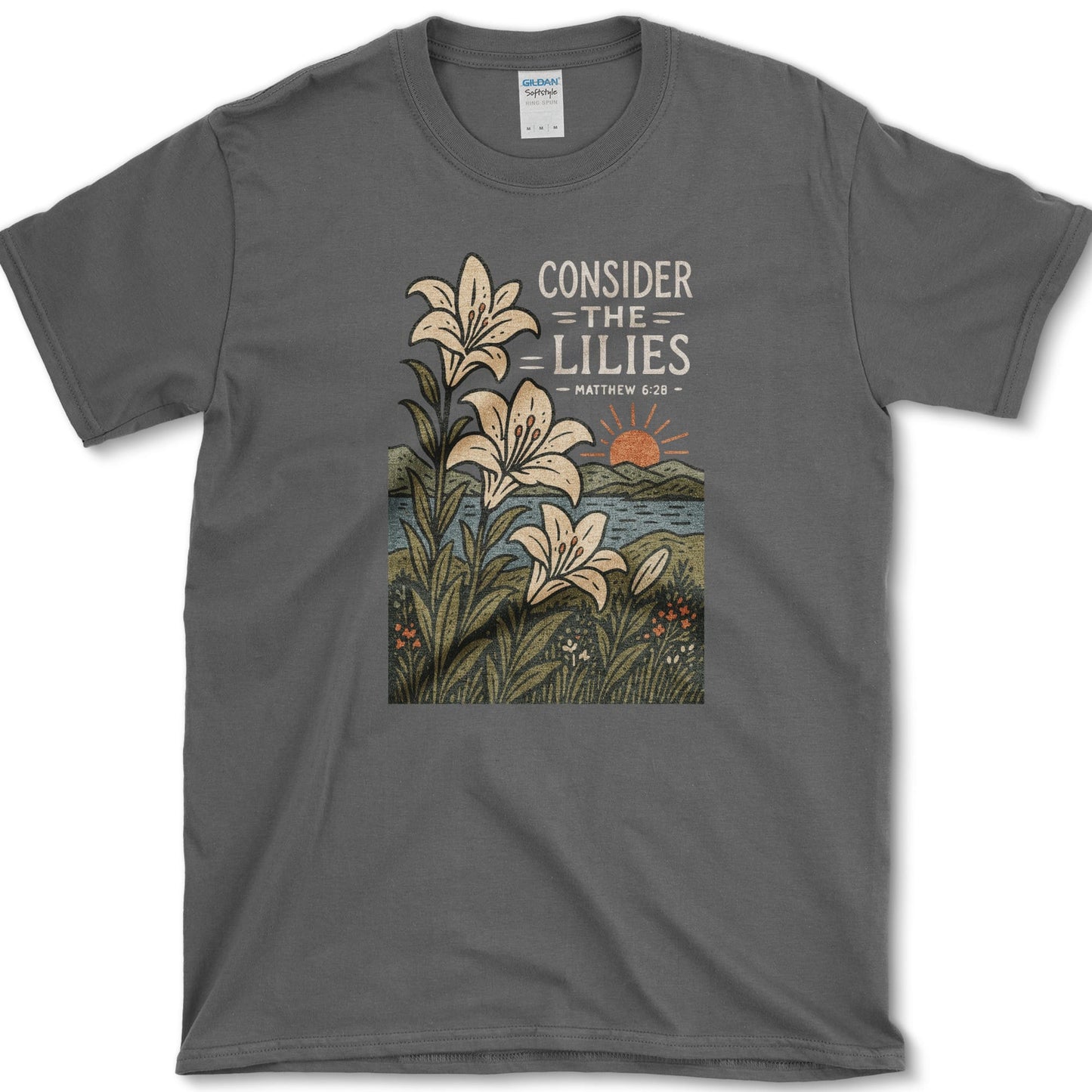 Consider Lilies T-Shirt Dark Heather / S Essential Tees