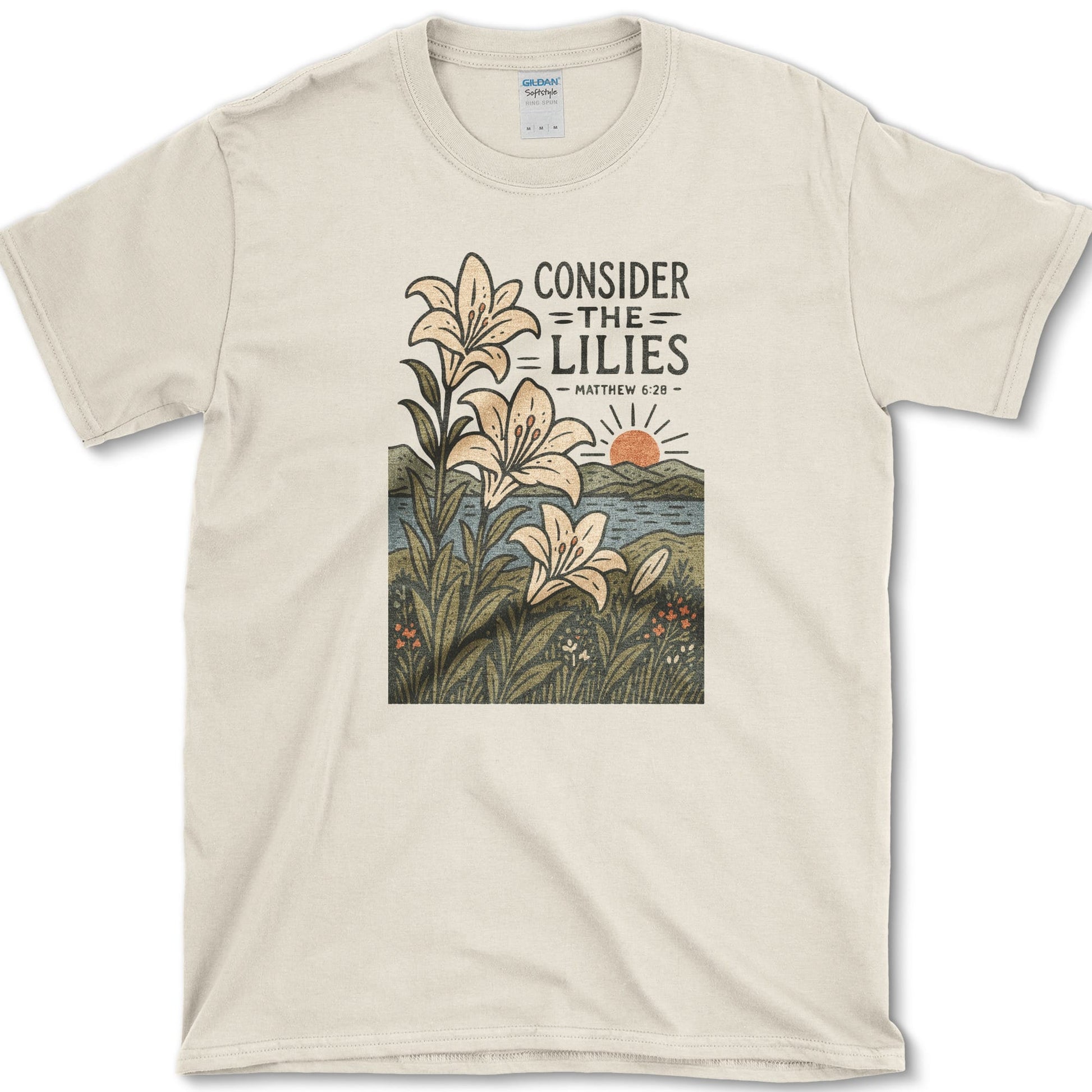 Consider Lilies T-Shirt Natural / S Essential Tees