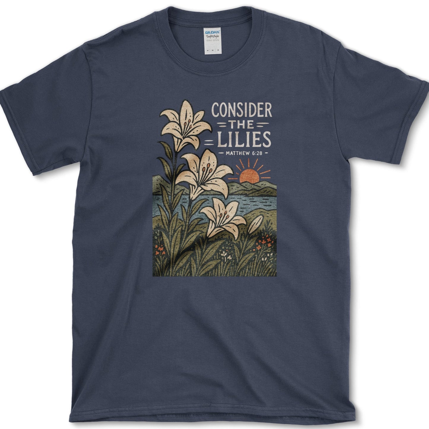 Consider Lilies T-Shirt Navy / S Essential Tees