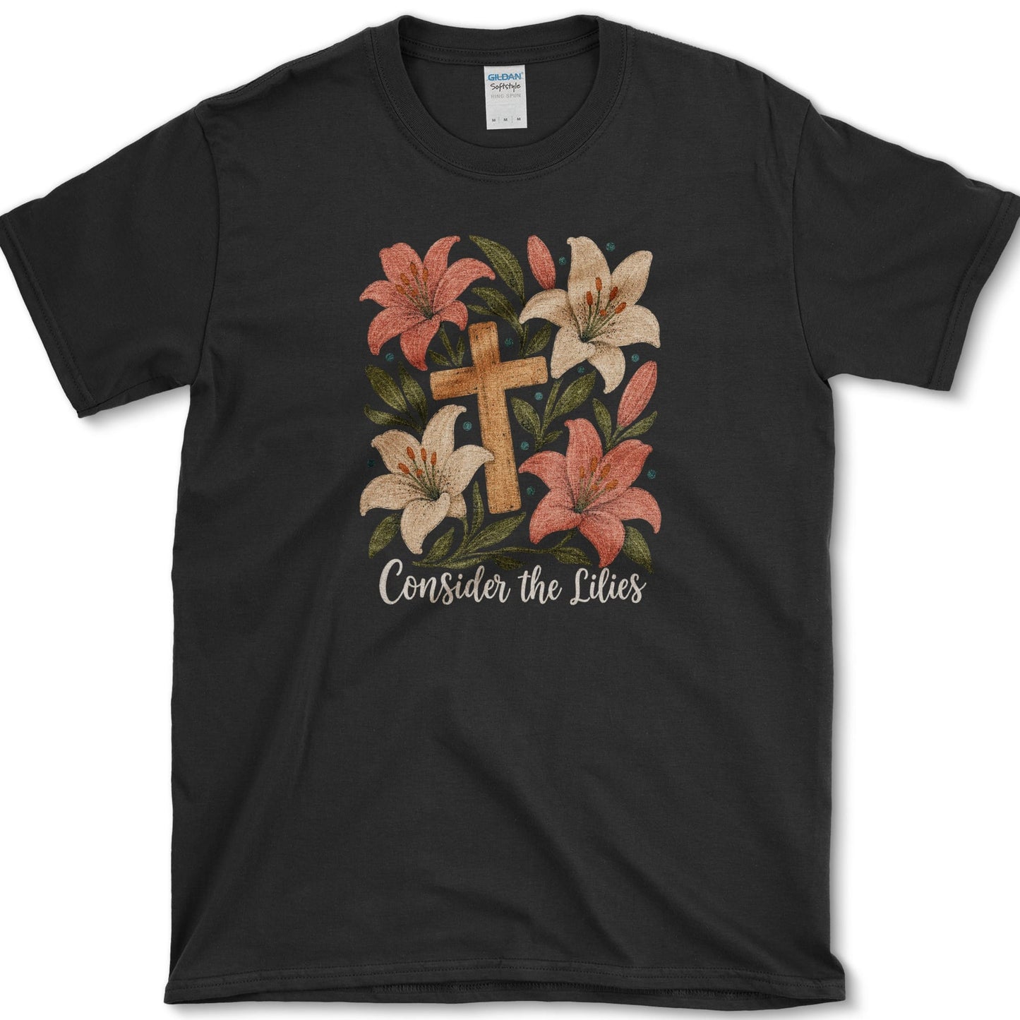 Consider the Lilies T-Shirt S / Black Essential Tees