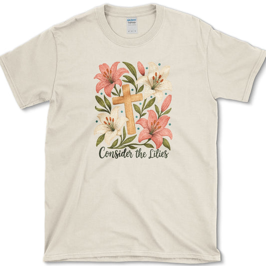 Consider the Lilies T-Shirt S / Natural Essential Tees