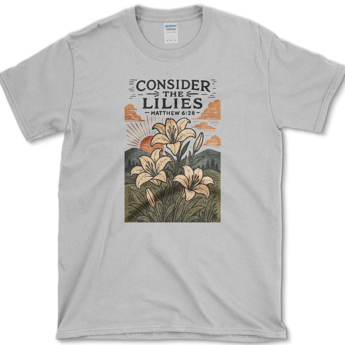 Consider The Lilies T-Shirt Sport Grey / S Essential Tees