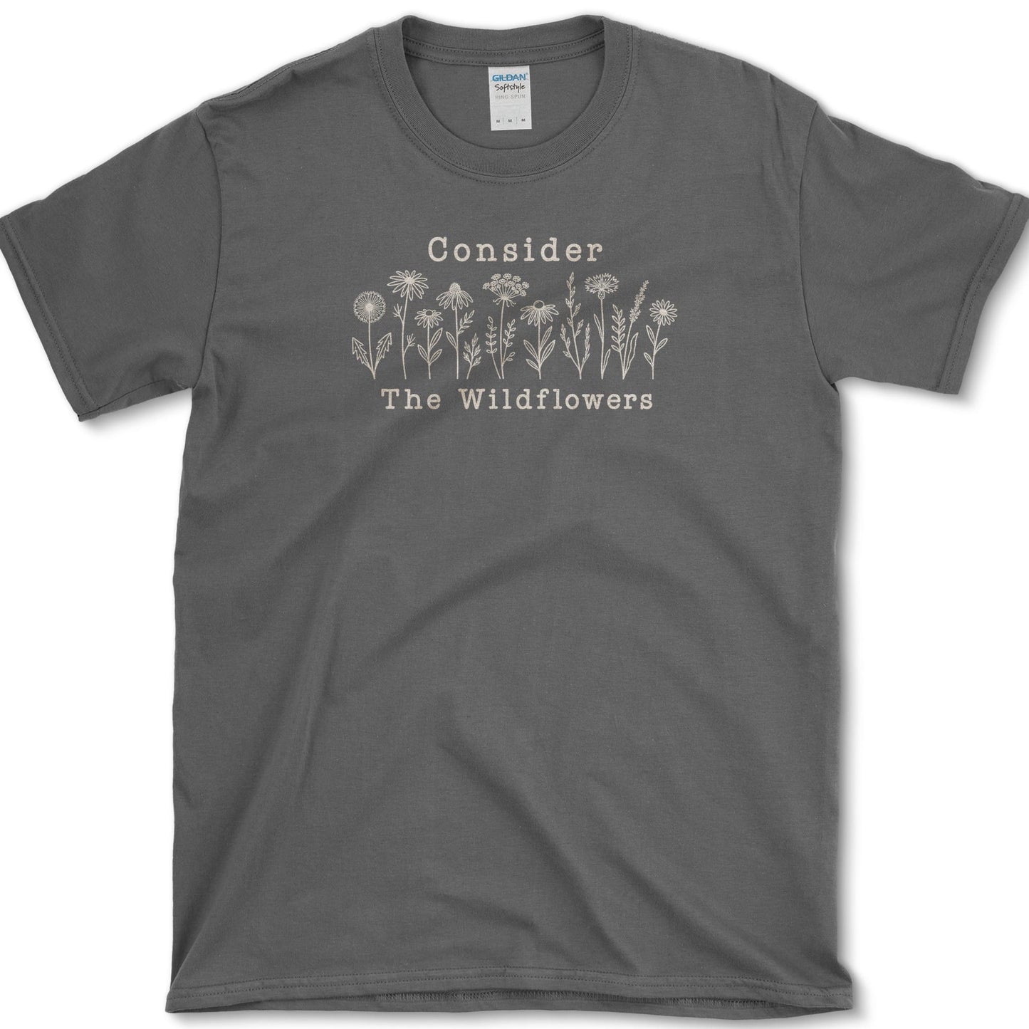 Consider Wildflowers T-Shirt S / Dark Heather Essential Tees