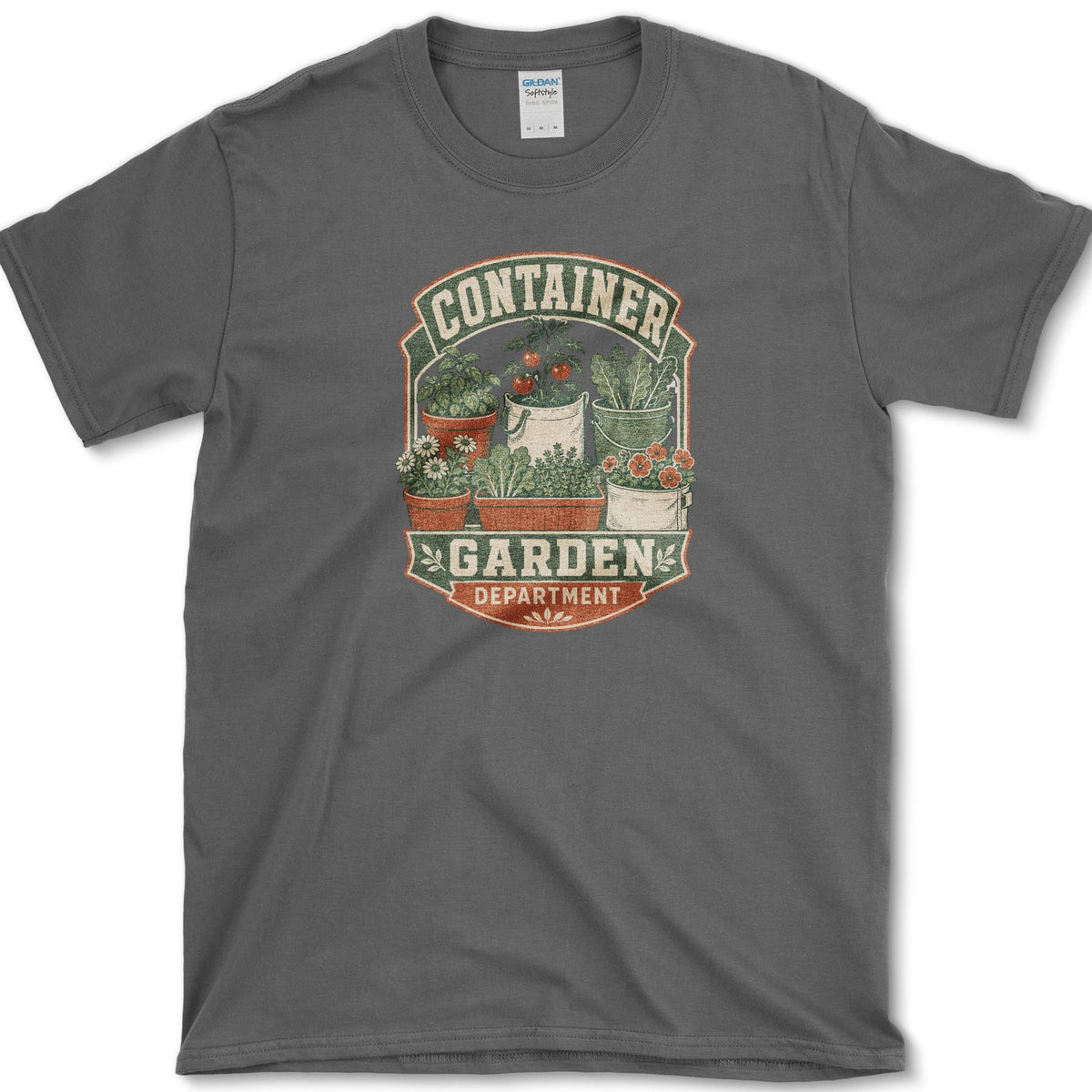 Container Garden Department T-Shirt S / Dark Heather Essential Tees