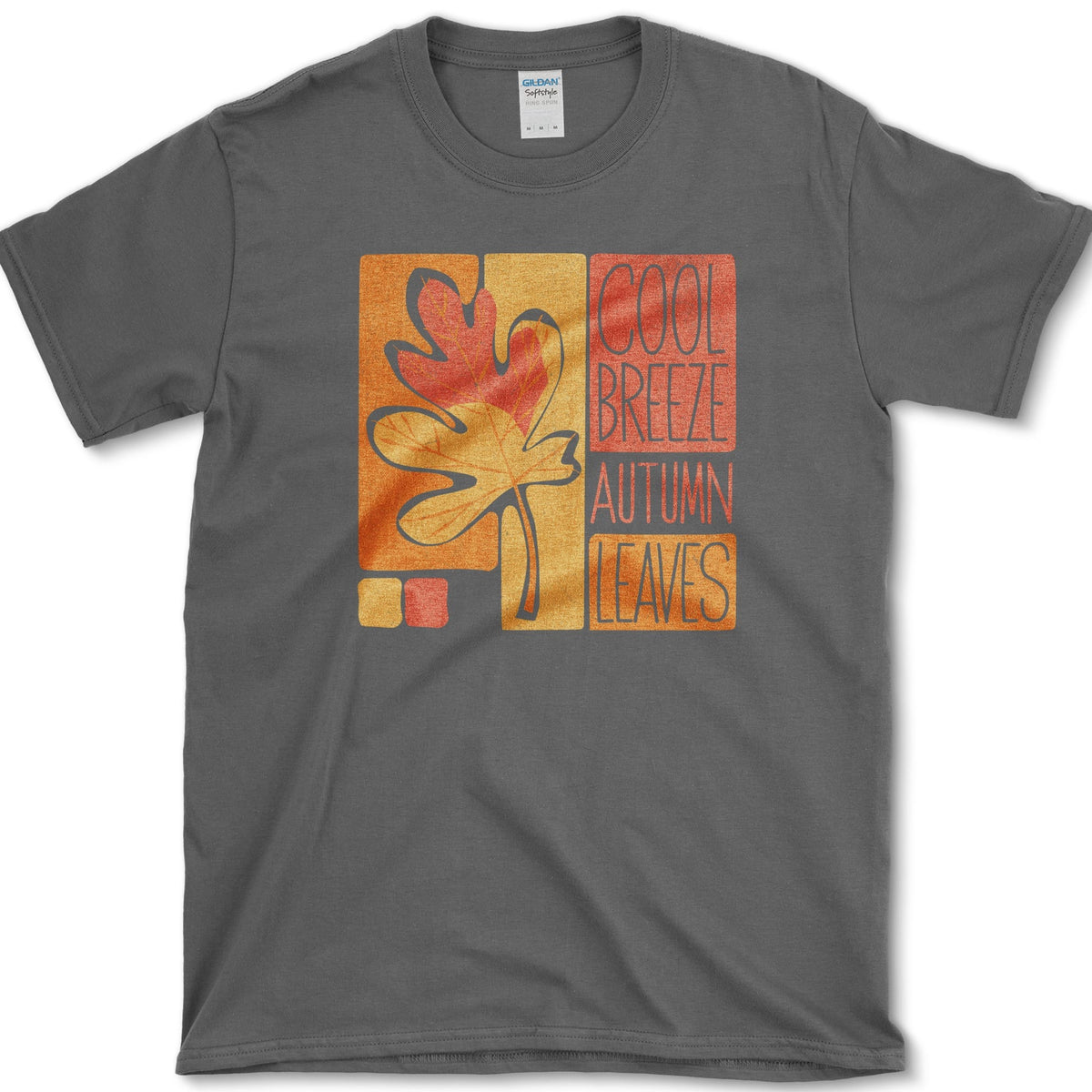 Cool Breeze Autumn Leaves T-Shirt Dark Heather / S Essential Tees
