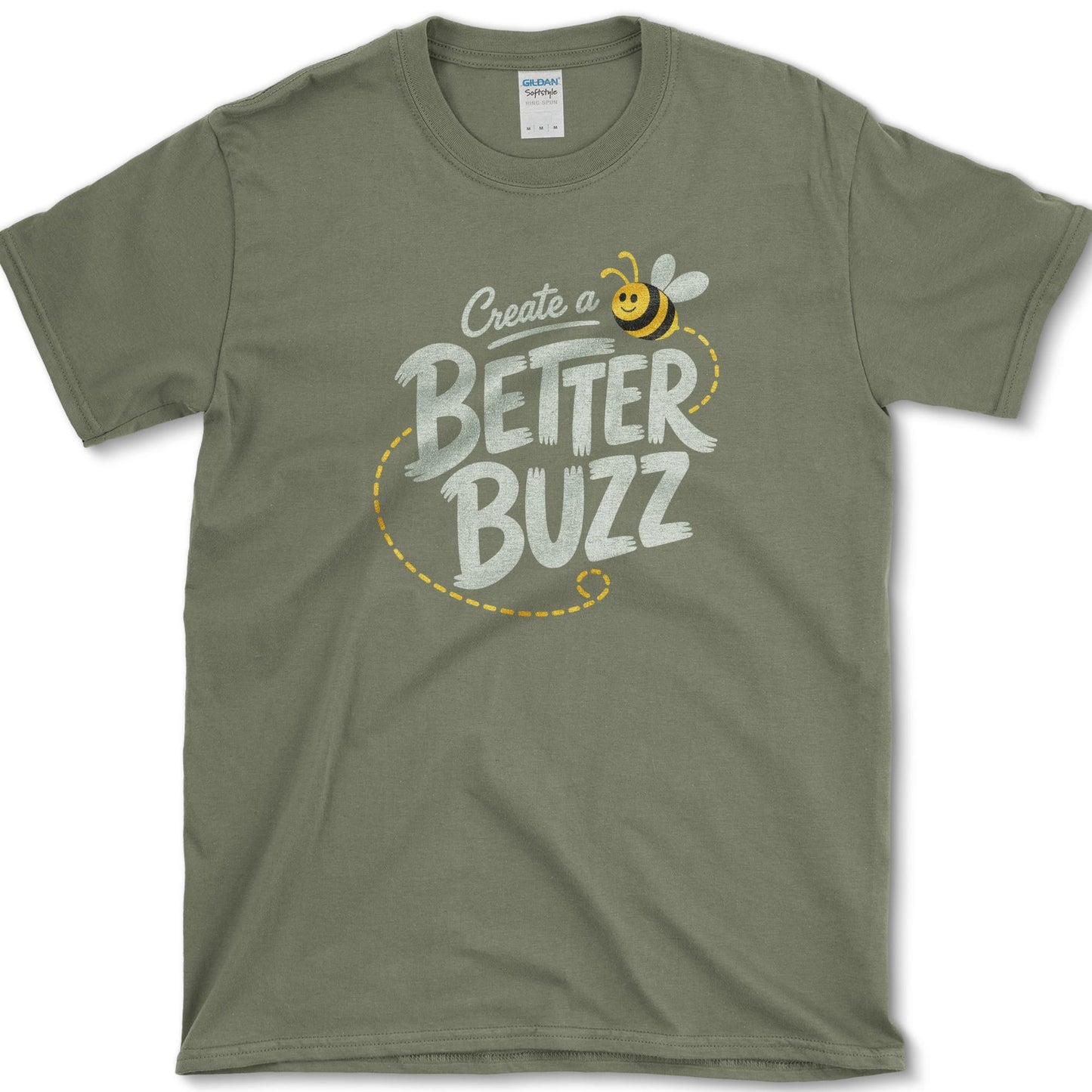 Create Better Buzz T-Shirt S / Military Green Essential Tees
